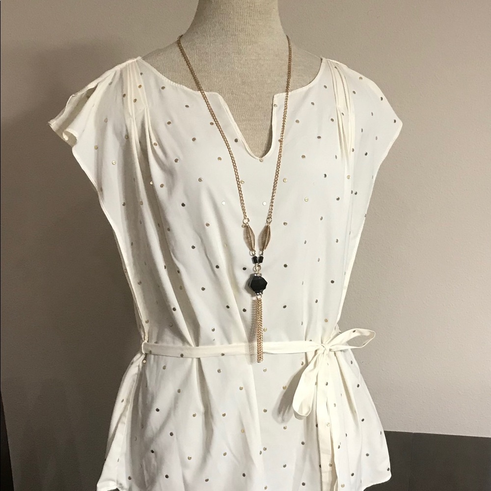 a.n.a Tie Waist Blouse